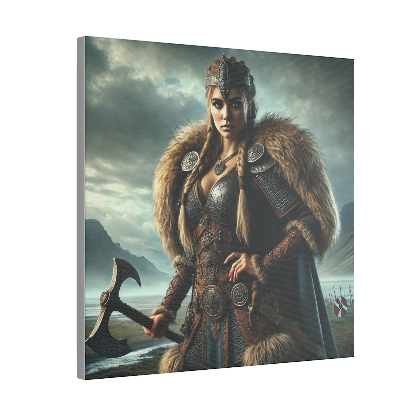 Canvas Print - Freydis on The Battlefield