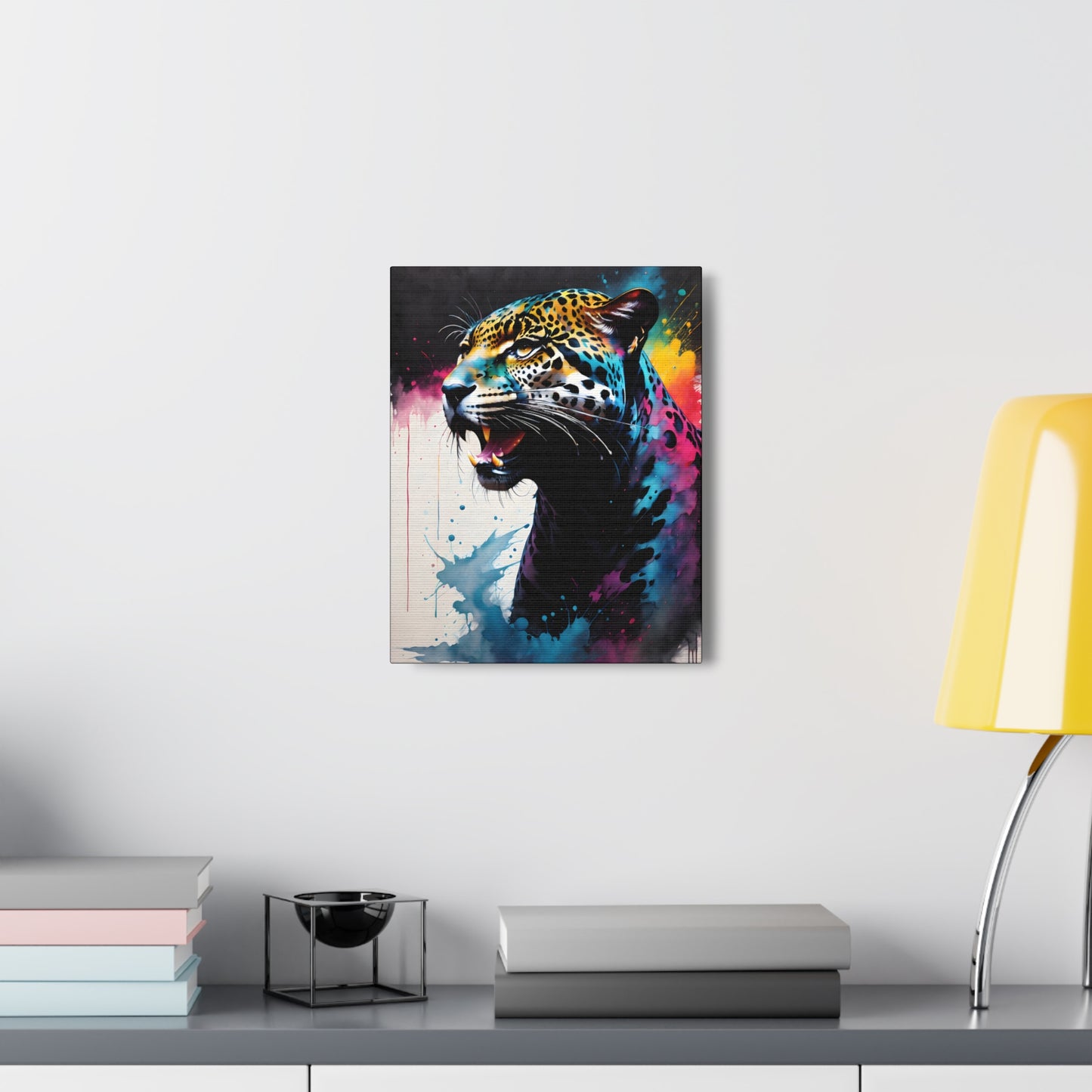 Vivid Jungle- Jaguar #1 Canvas