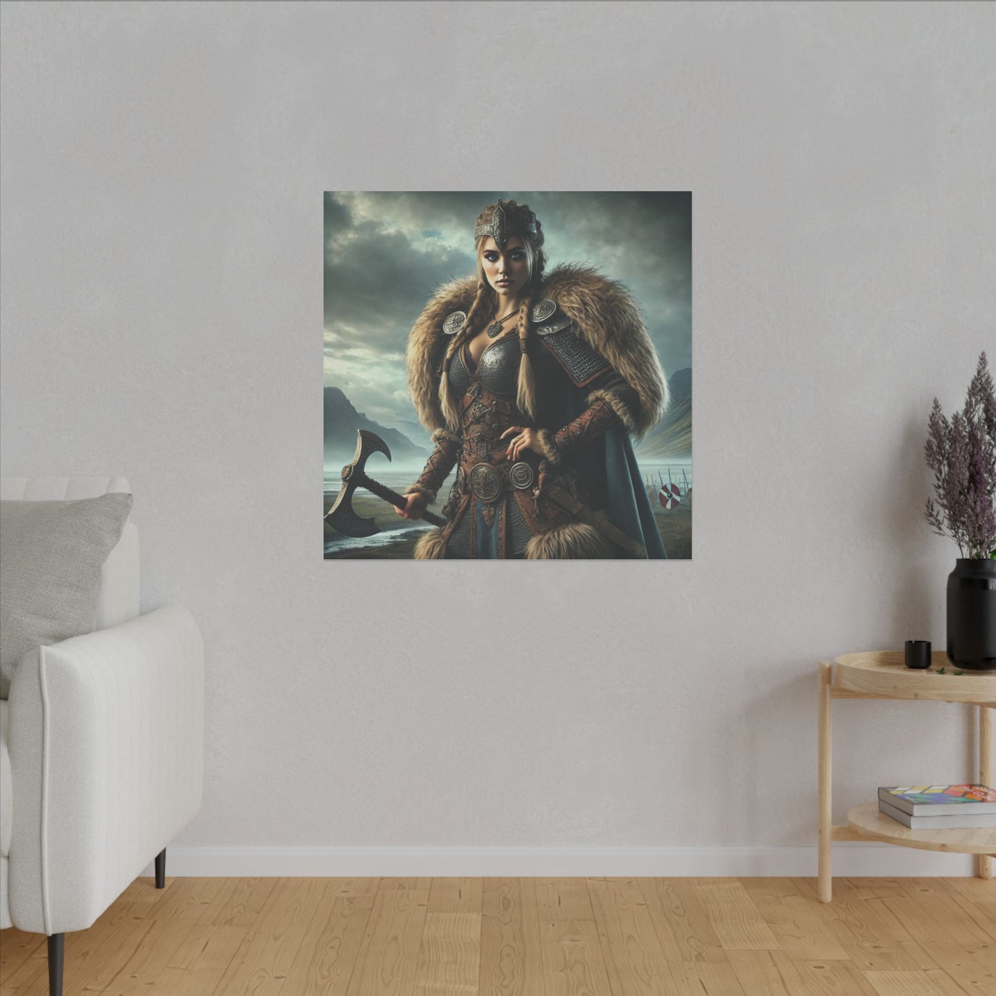 Canvas Print - Freydis on The Battlefield