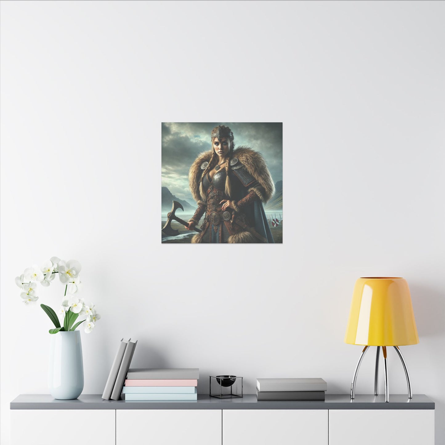 Canvas Print - Freydis on The Battlefield
