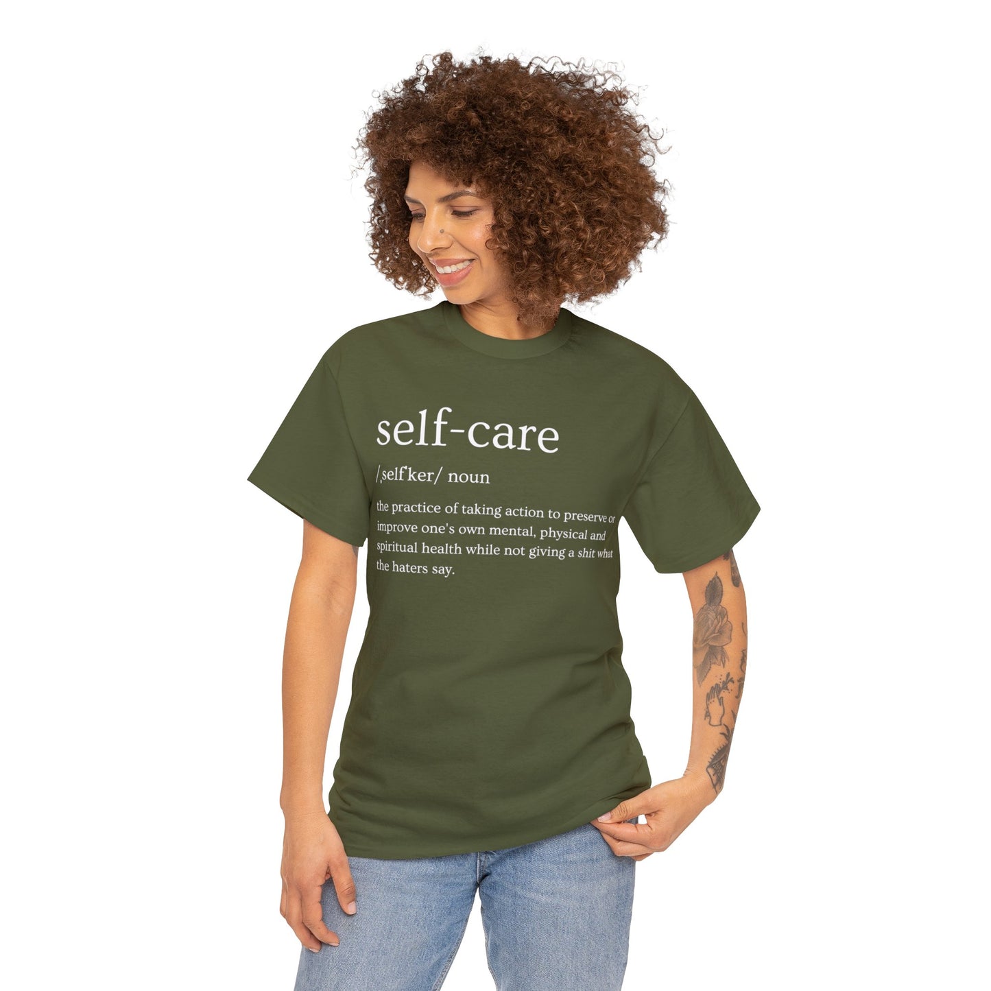 "Self Care" Definition- (Unisex Heavy Cotton Tee)