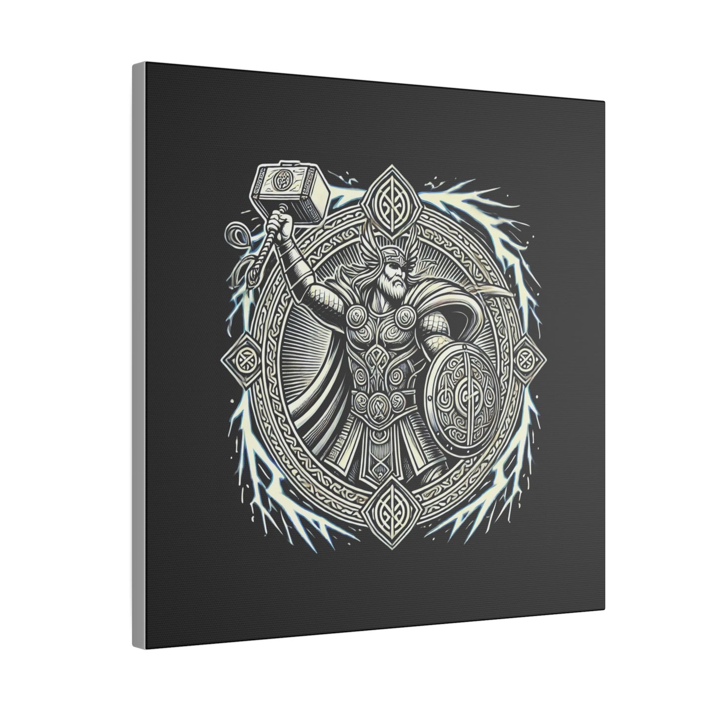 Canvas Print - Thor and His Hammer, We Don't Fear The Storm, We Are The Storm