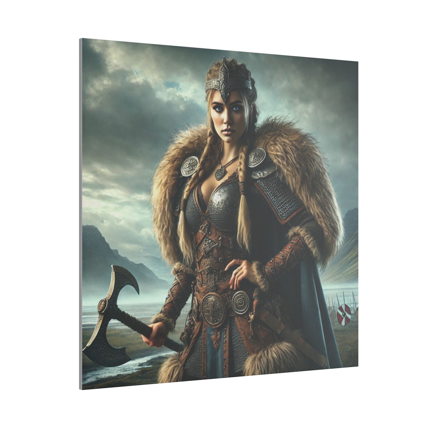 Canvas Print - Freydis on The Battlefield