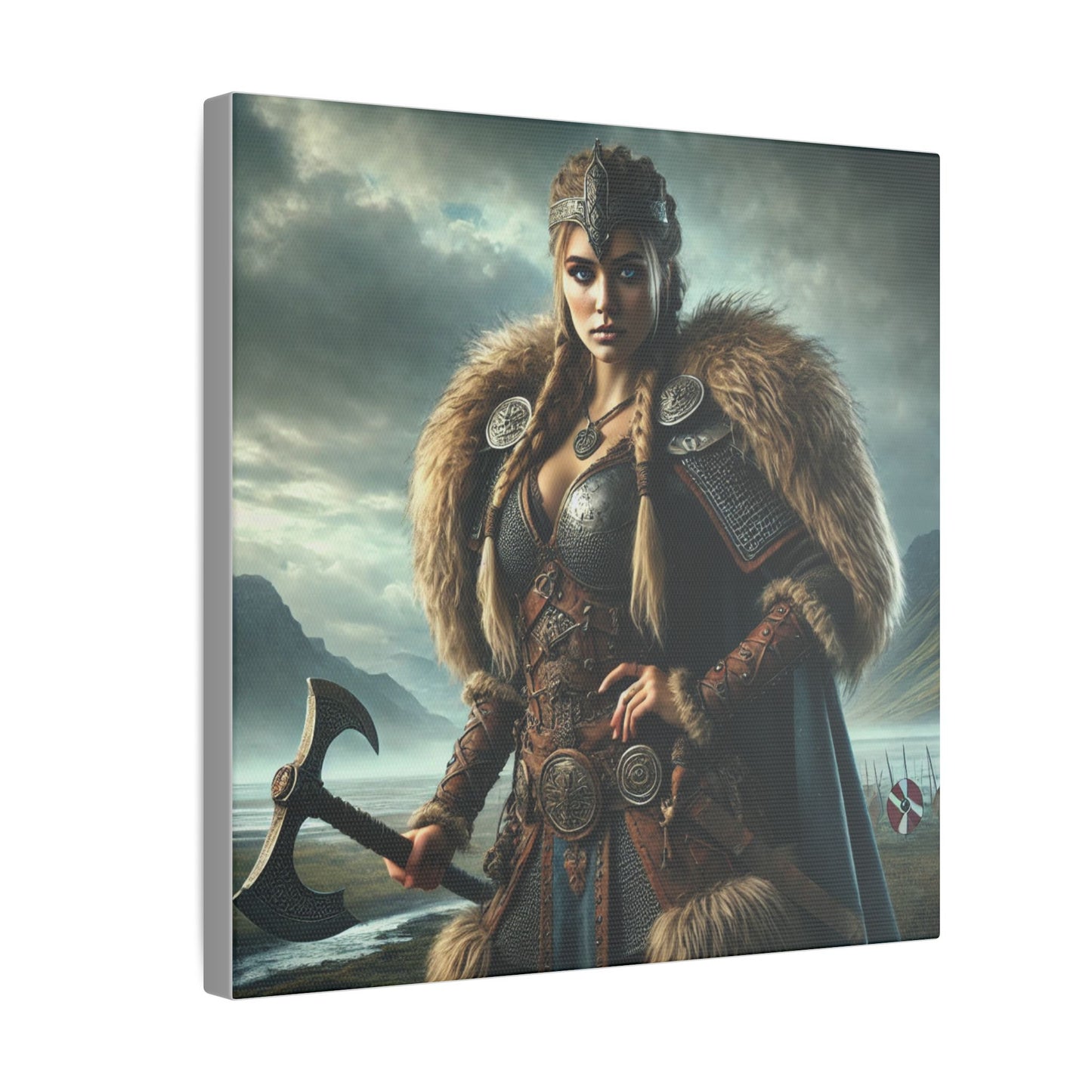 Canvas Print - Freydis on The Battlefield