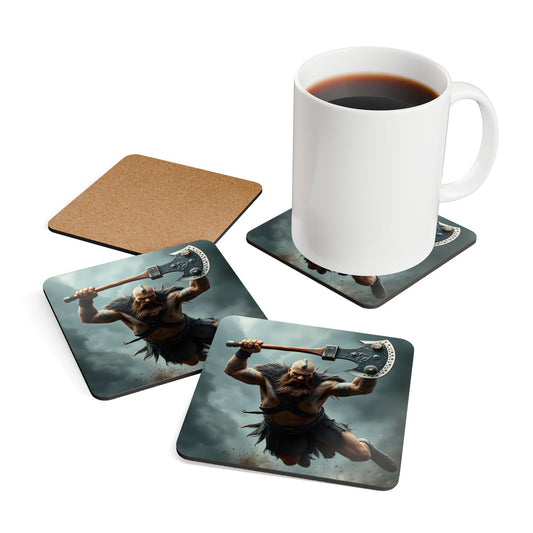 Coaster Set - Viking Beserker in Mid Air Assault