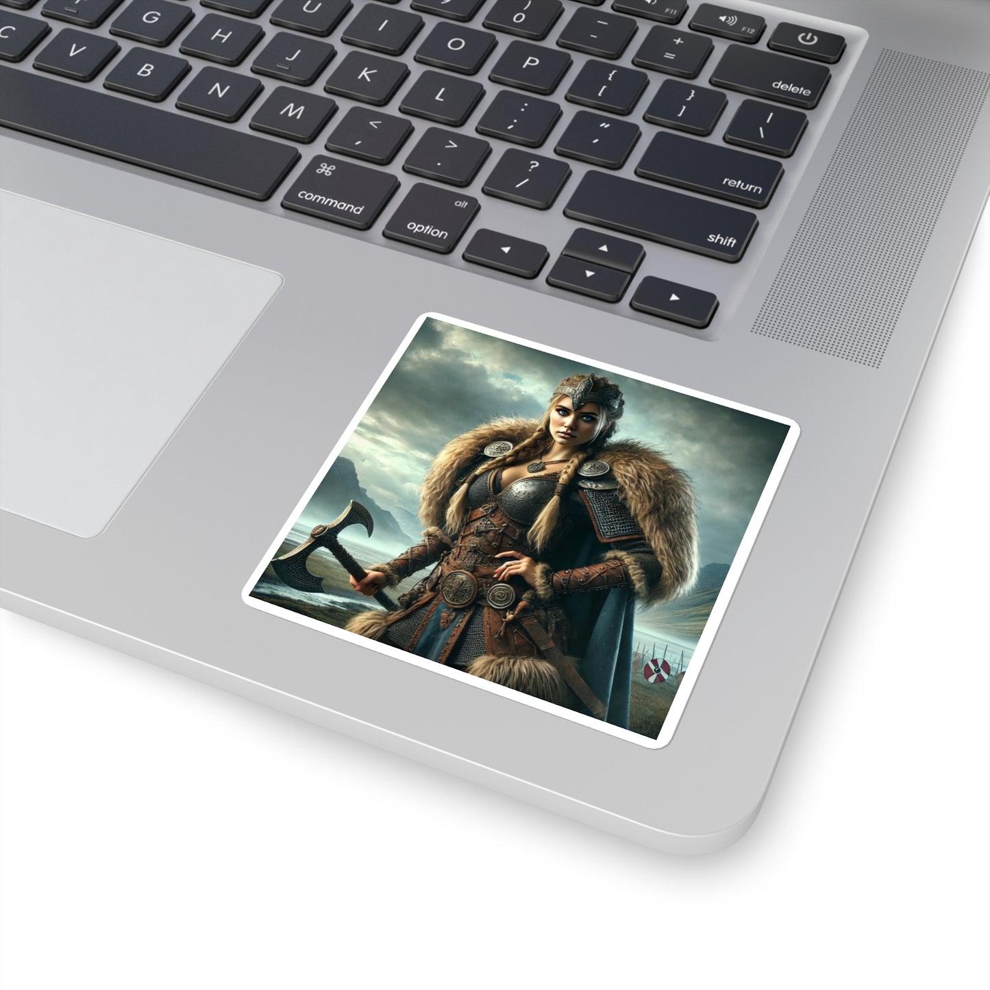 Square Stickers - Freydis on The Battlefield