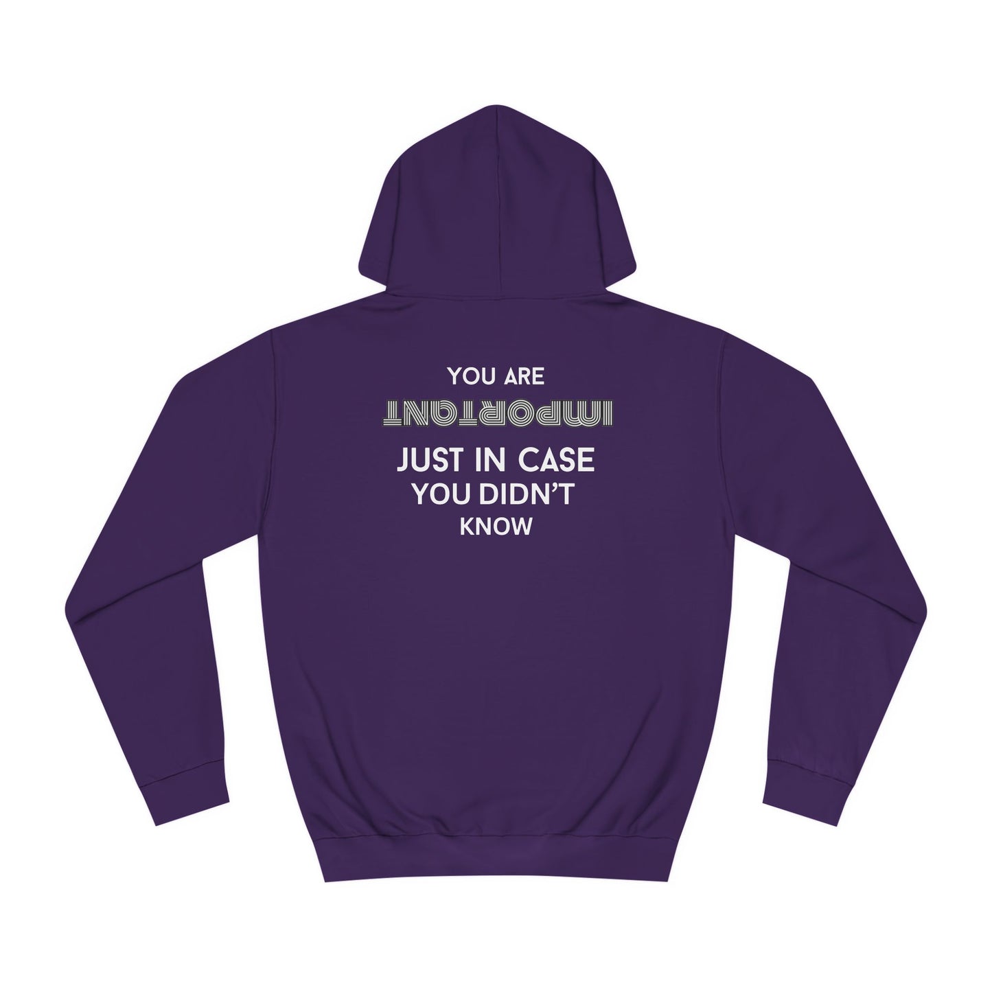 You Are Important- College Hoodie