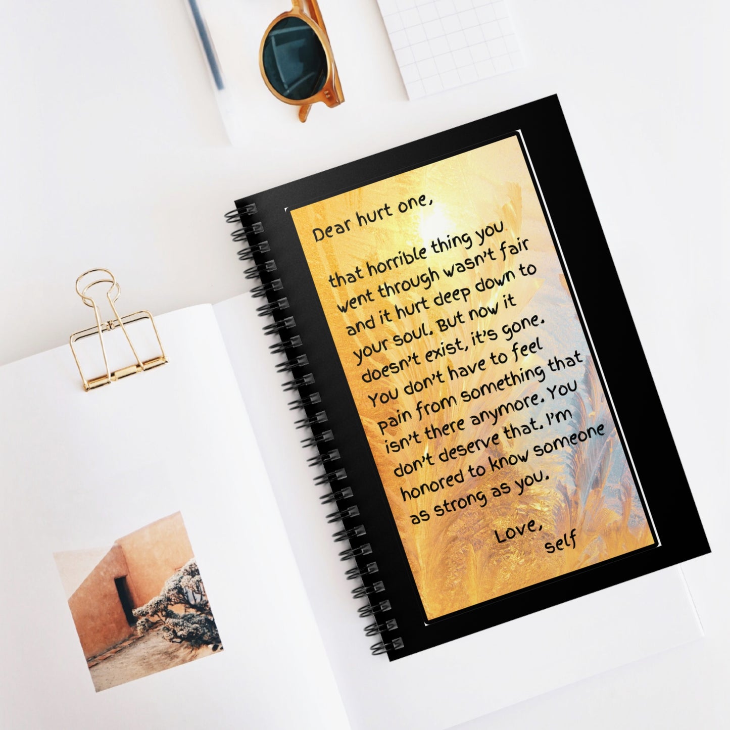 Spiral Notebook - Dear Hurt One - Ruled Line Journal