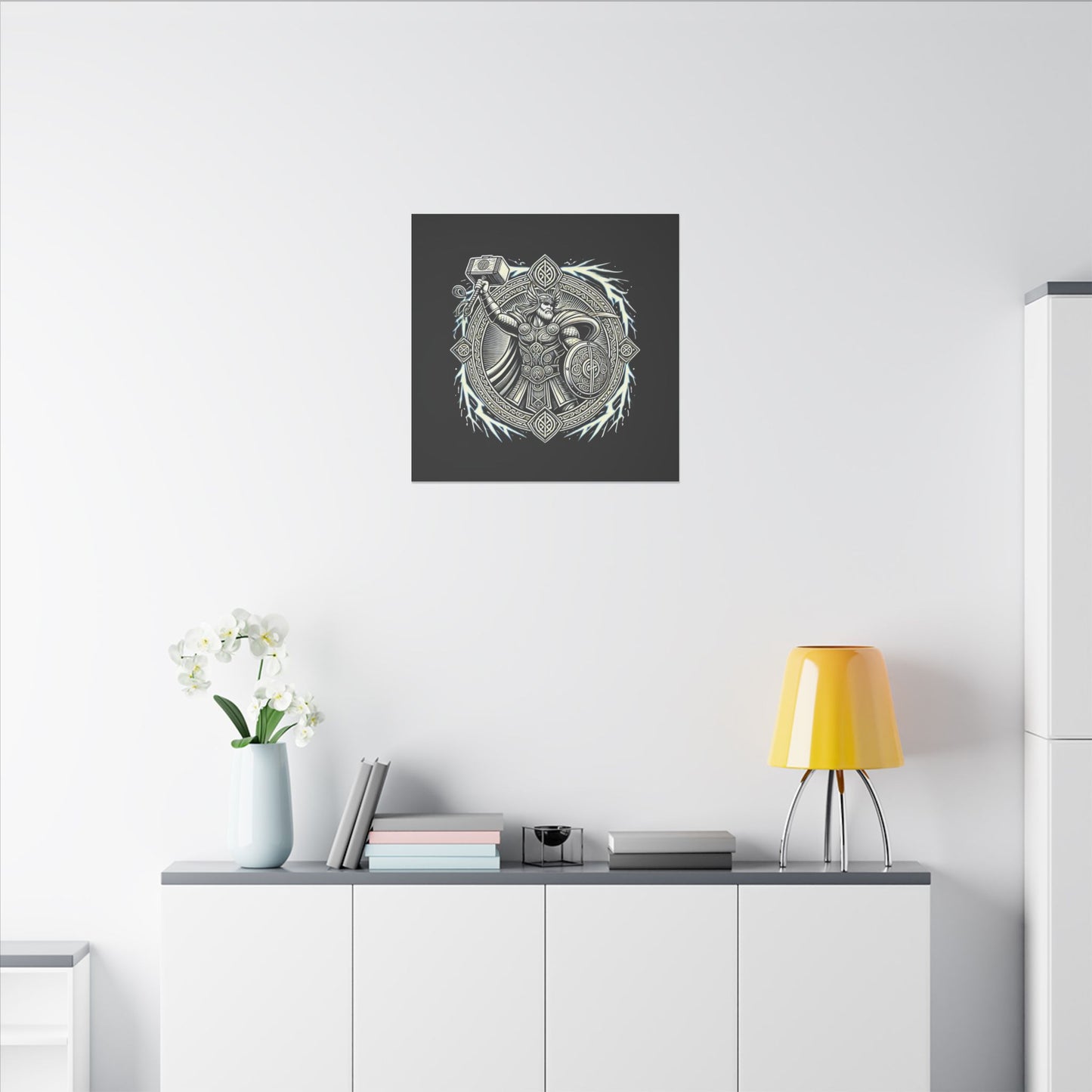 Canvas Print - Thor and His Hammer, We Don't Fear The Storm, We Are The Storm