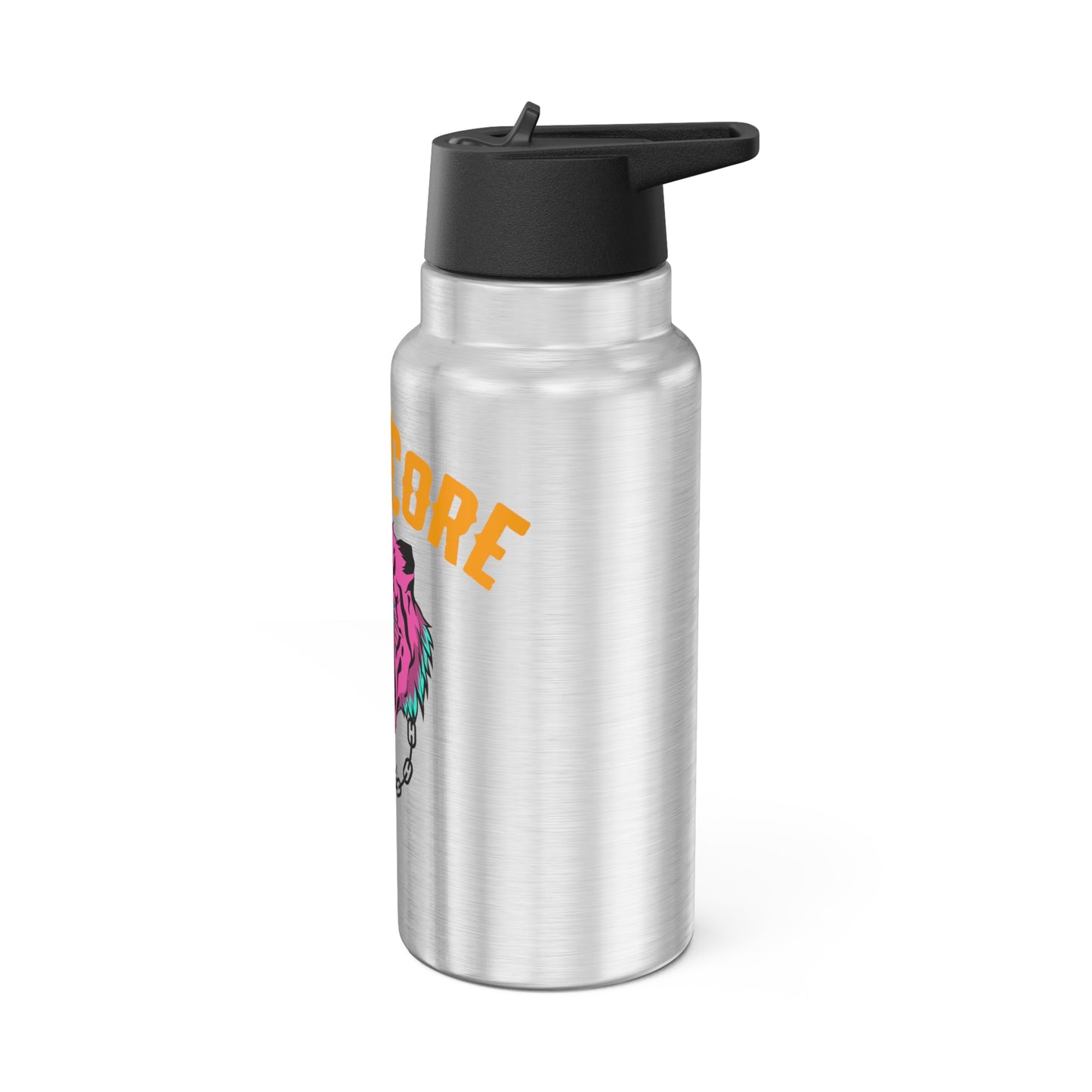 Tumbler - Hardcore Tiger Roaring with Chain Design, 32oz