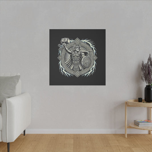 Canvas Print - Thor and His Hammer, We Don't Fear The Storm, We Are The Storm