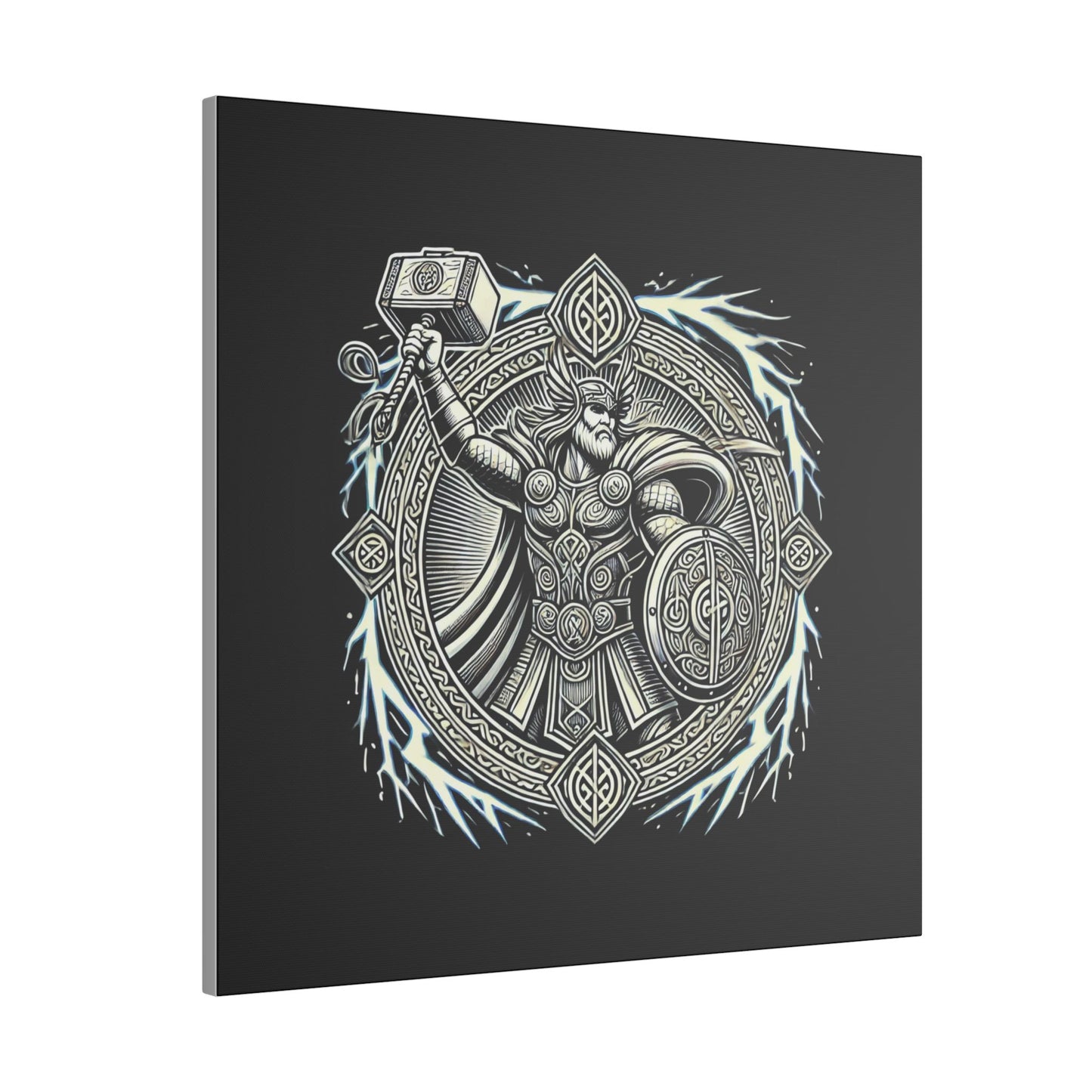 Canvas Print - Thor and His Hammer, We Don't Fear The Storm, We Are The Storm