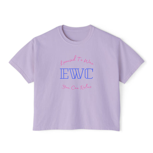 Licensed To Wax, You Can Relax(EWC)- Relaxed Fit Women's Box Tee